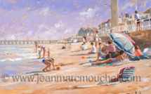 Sur la plage ensoleillée Luc sur mer - Jean-Marc Mouchel - bdm0174 
